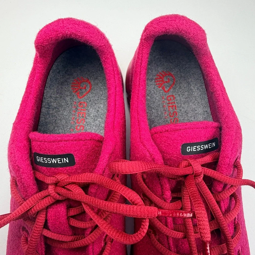 NEW Giesswein Merino Runner Sneakers Womens 42 Pink Wool Lightweight Minimalist